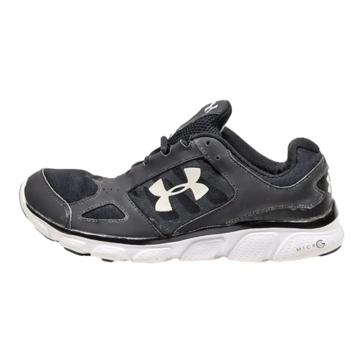 UNDER ARMOUR Micro Sneaker Trainers Black Synthetic Mens UK 7