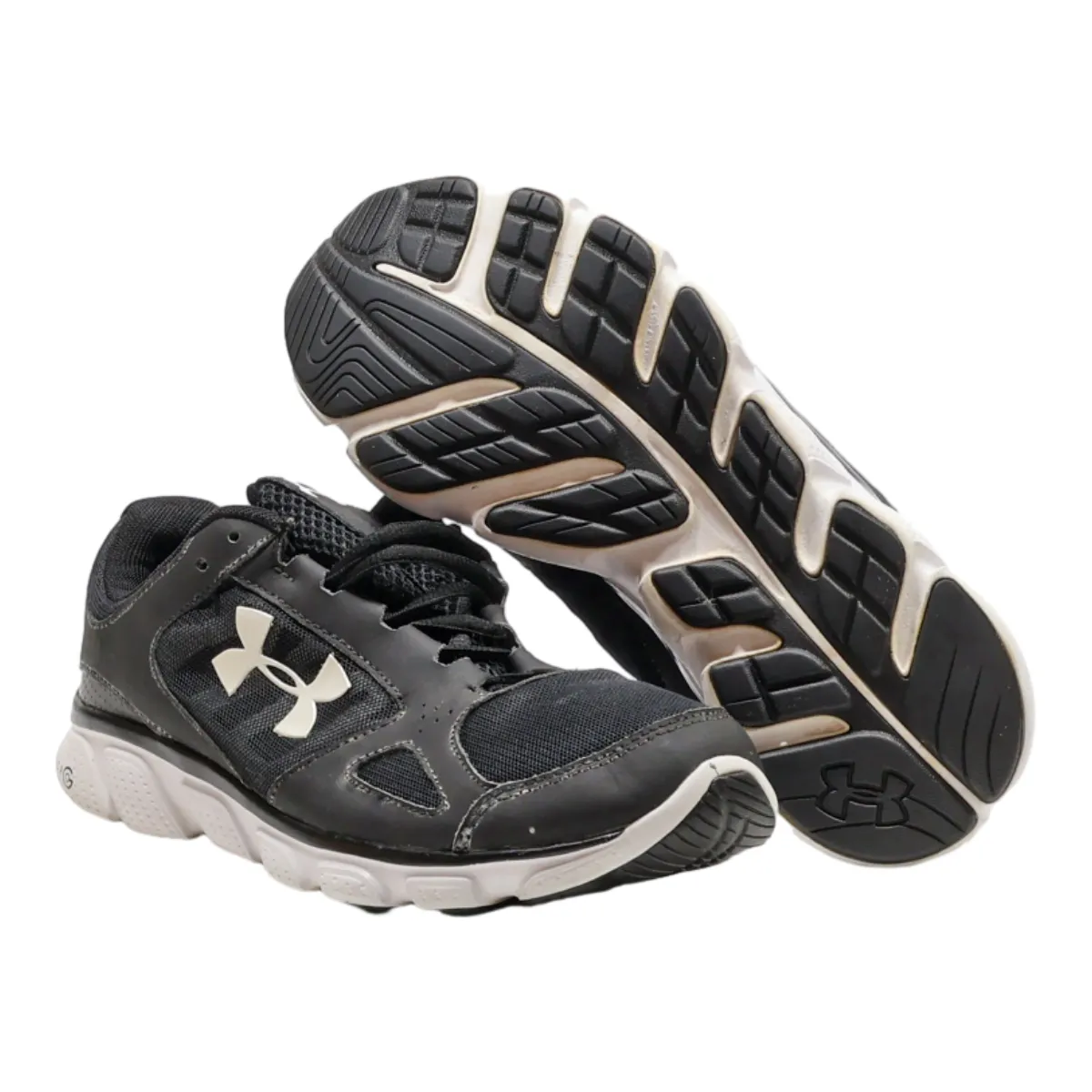 UNDER ARMOUR Micro Sneaker Trainers Black Synthetic Mens UK 7