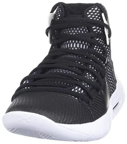 Under Armour Women's Drive 5 Basketball Shoe, Black (001)/White, 10