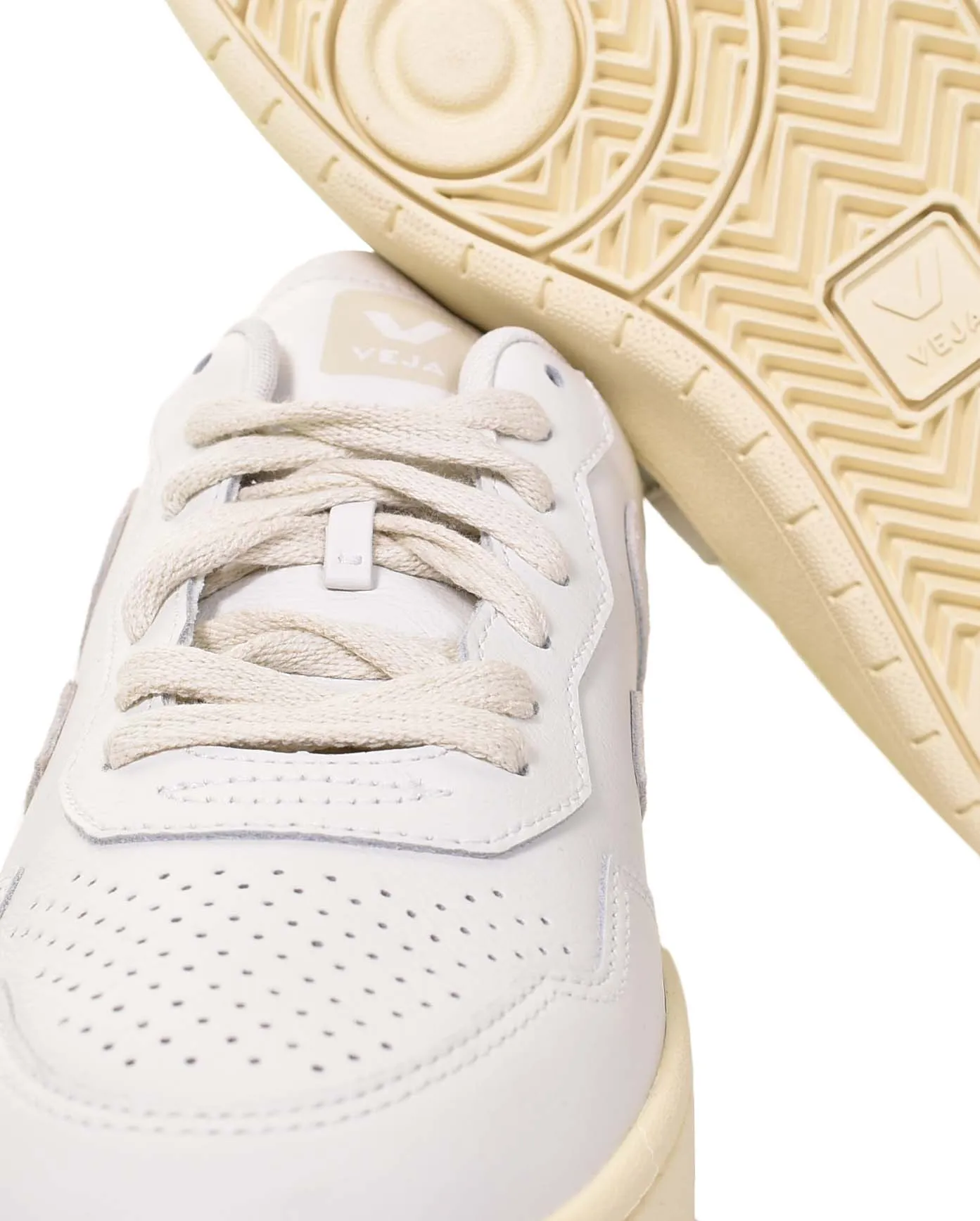 V-90 O T Leather Trainers Extra White Natural