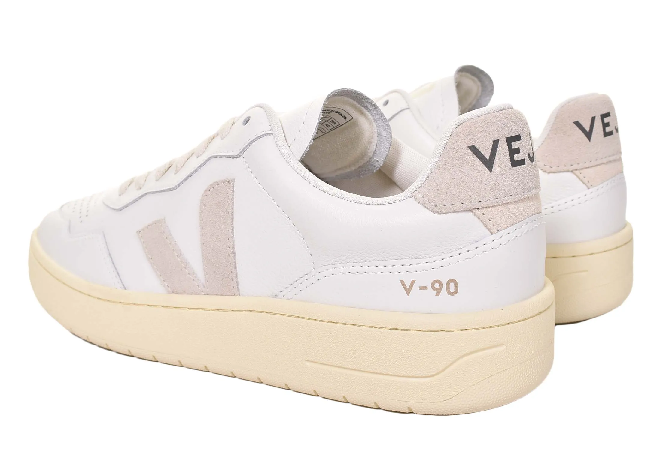 V-90 O T Leather Trainers Extra White Natural
