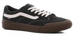 Vans Berle Skate Shoe in Raven and Dark Gum