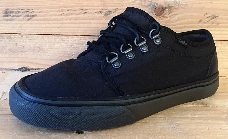 Vans Off The Wall Low Canvas Trainers UK4.5/US7/EU37 T375 Triple Black