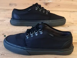 Vans Off The Wall Low Canvas Trainers UK4.5/US7/EU37 T375 Triple Black