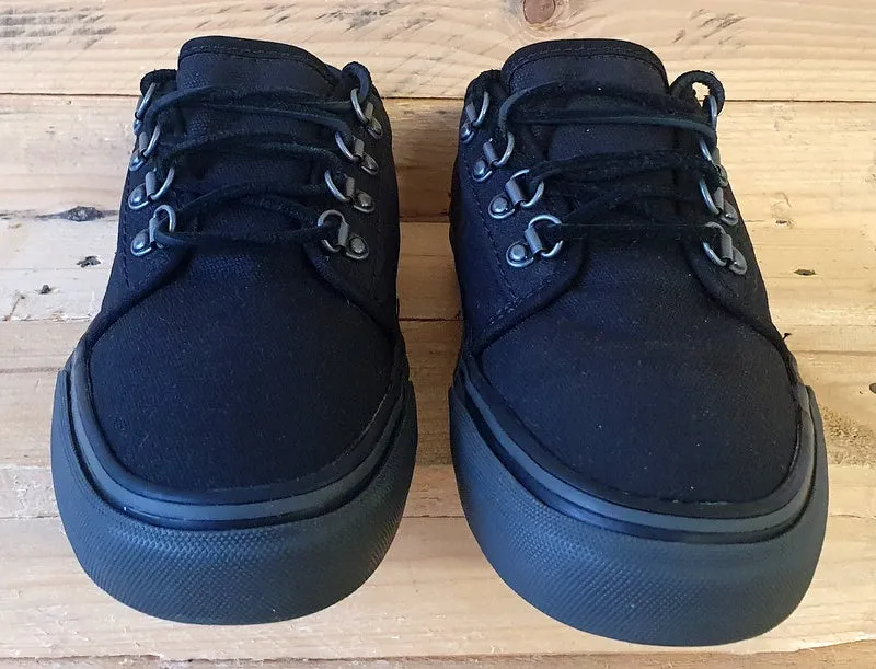Vans Off The Wall Low Canvas Trainers UK4.5/US7/EU37 T375 Triple Black