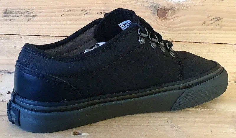 Vans Off The Wall Low Canvas Trainers UK4.5/US7/EU37 T375 Triple Black