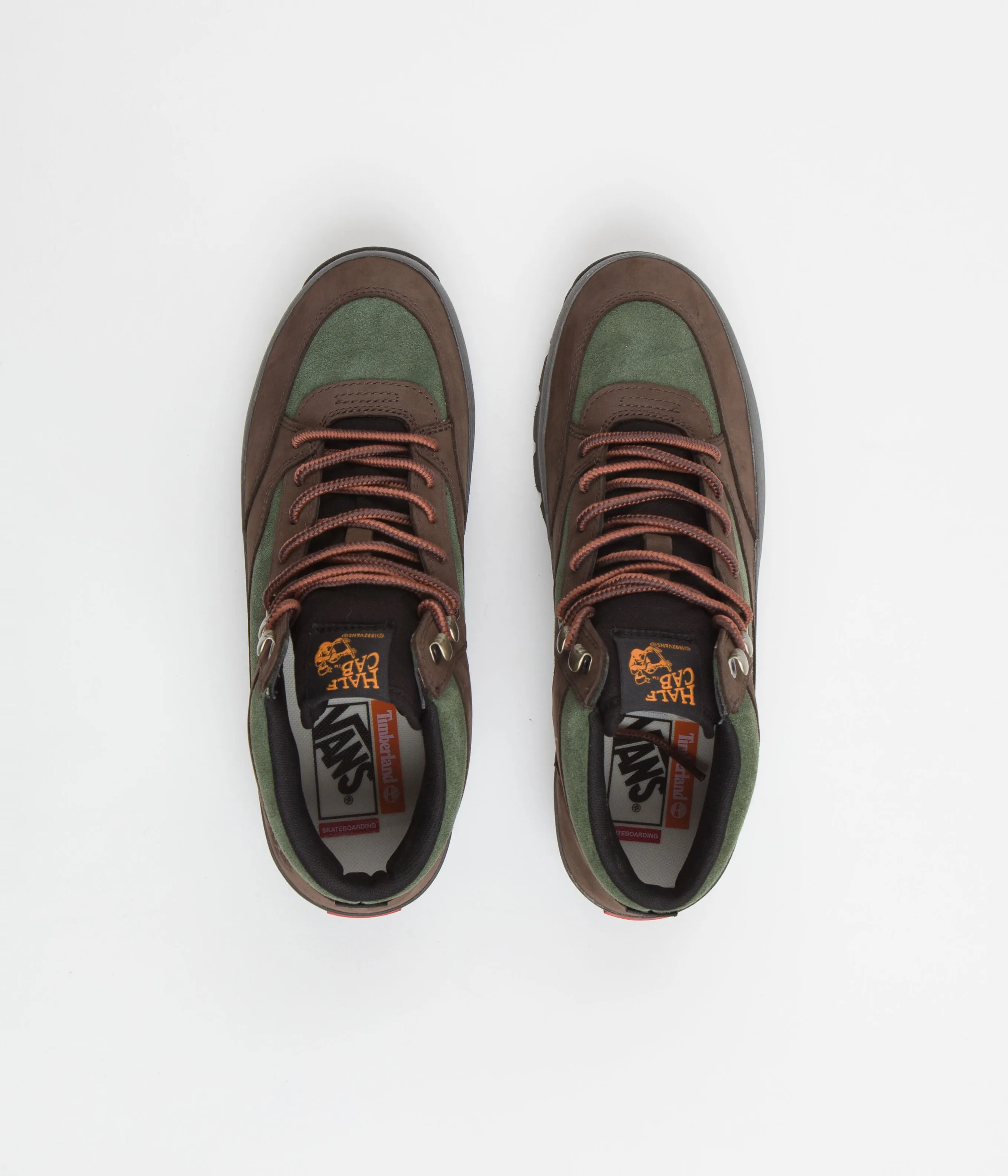 Vans x Timberland Half Cab Hiker Shoes - Green / Brown