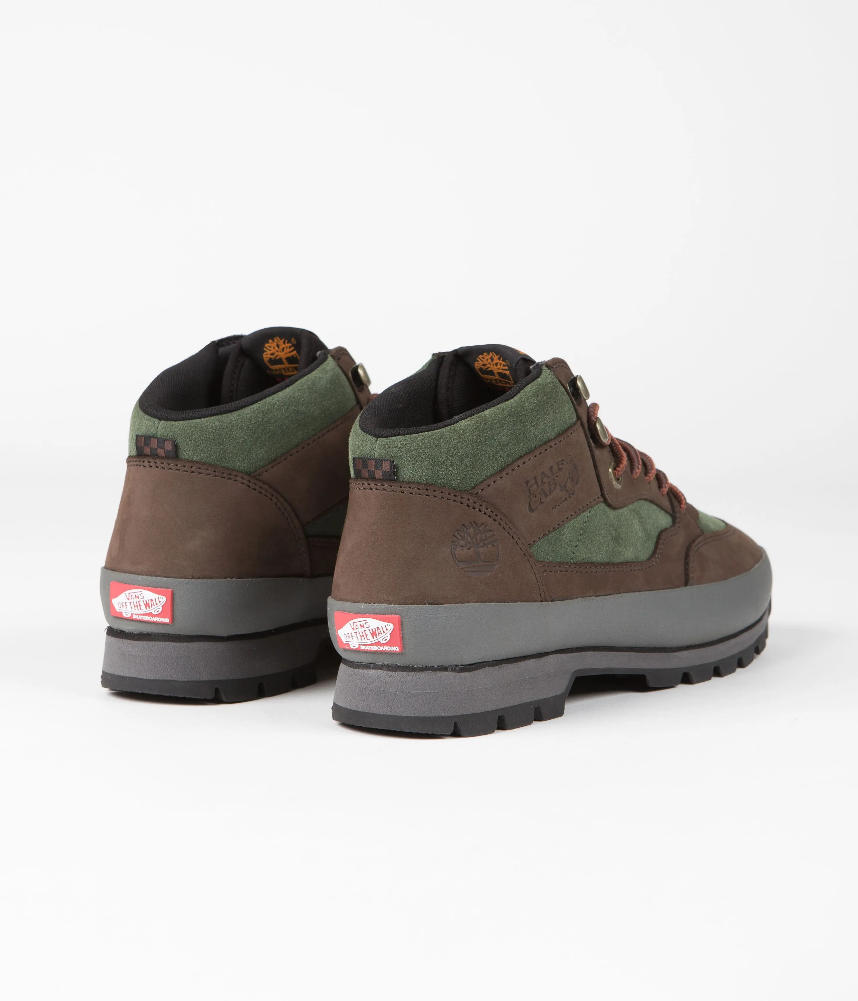 Vans x Timberland Half Cab Hiker Shoes - Green / Brown