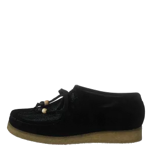Wallabee Black Raffia