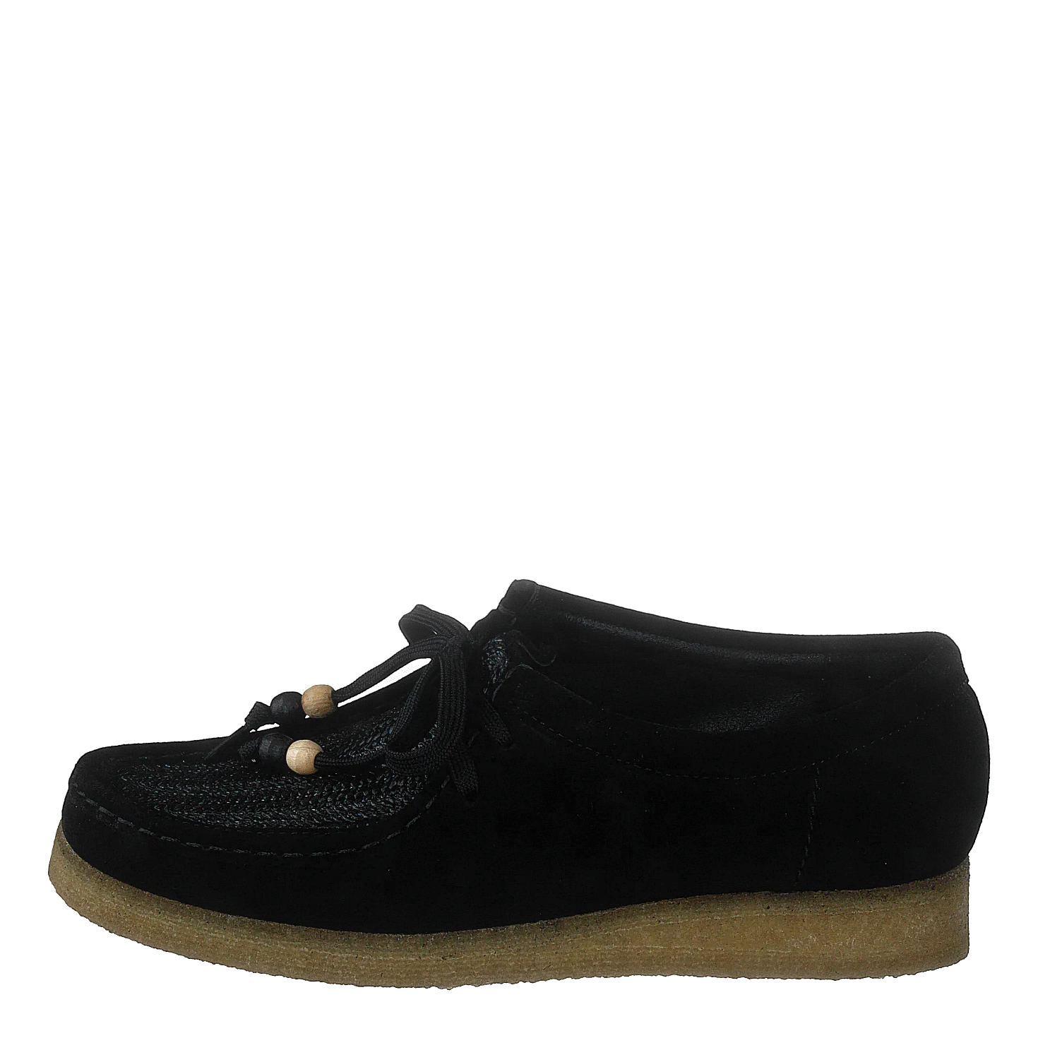 Wallabee Black Raffia