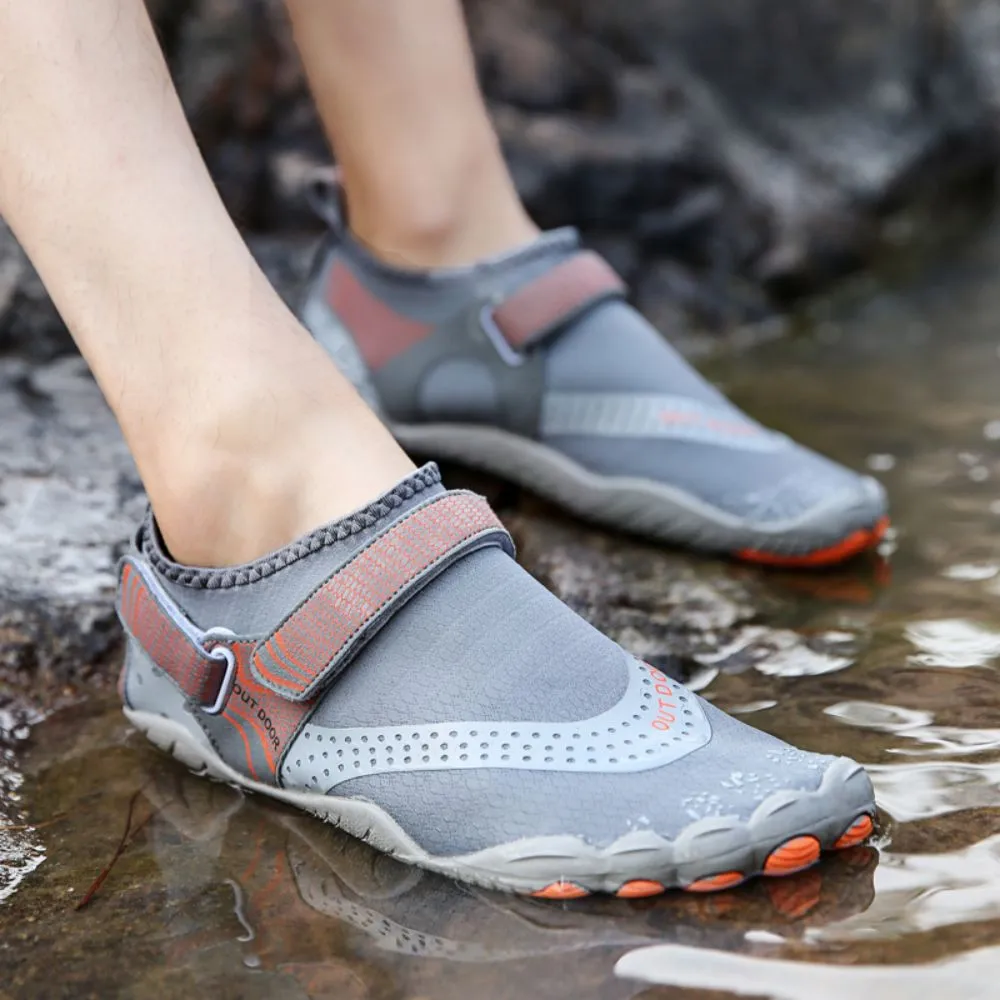 Water Shoes Men Women Barefoot Quick Dry Aqua Sports Shoes - Grey Size EU47 = US12