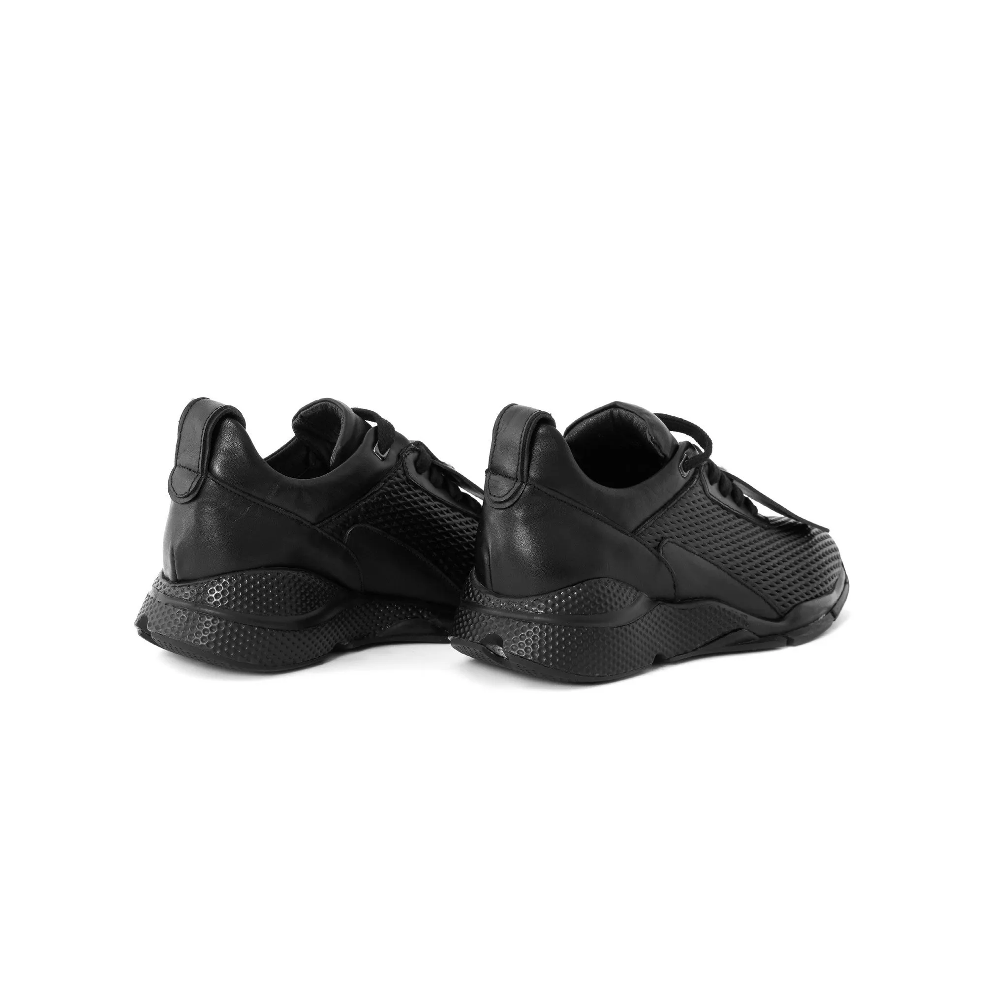 Women's Calf Leather Handmade Sneakers W5015