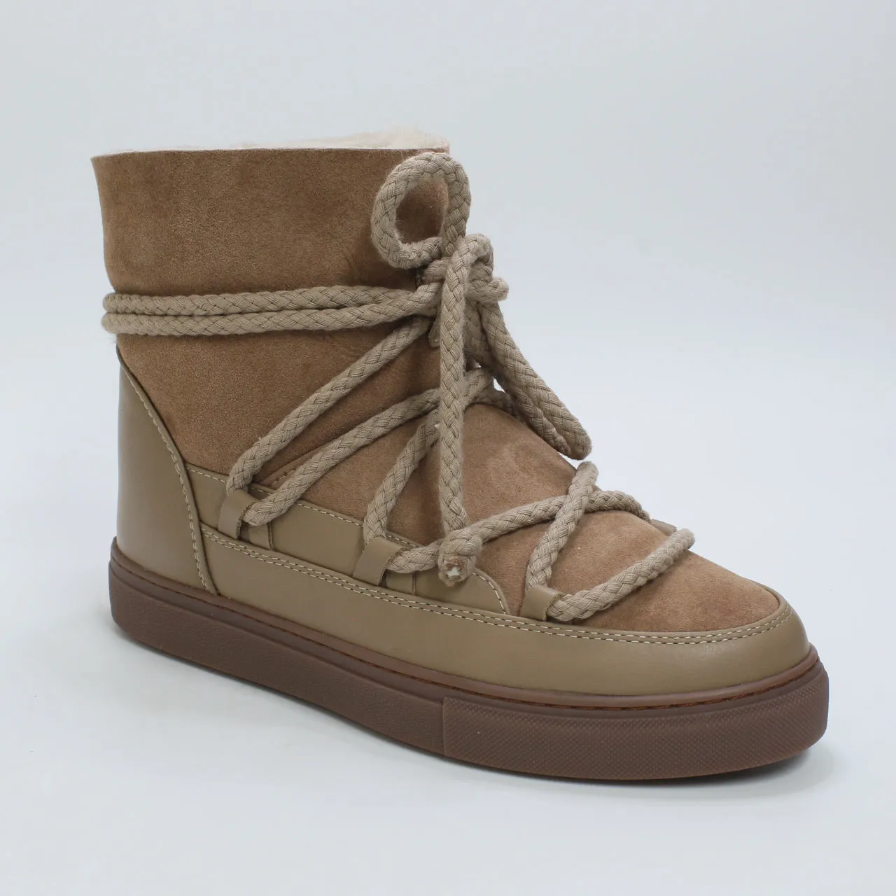 Womens Inuikii Classic Sneaker Boots Macaroon