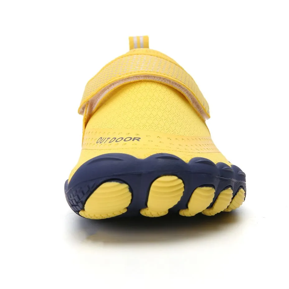 Women’s Water Shoes Barefoot Quick Dry Aqua Sports - Yellow Size EU37 = US4