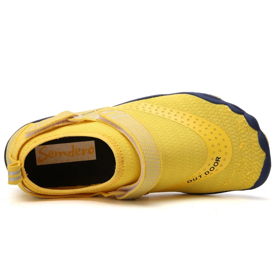 Women’s Water Shoes Barefoot Quick Dry Aqua Sports - Yellow Size EU37 = US4