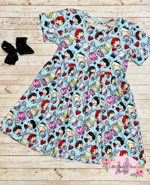 Wonderland Tea Party Crossback Twirl Dress
