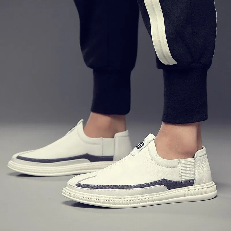 xiangtuibao Welt Stitching Outsole Mens Leisure Shoes Slip On Casual Shoes Sneakers For Man Comfortable shoe Flat Loafers Canvas