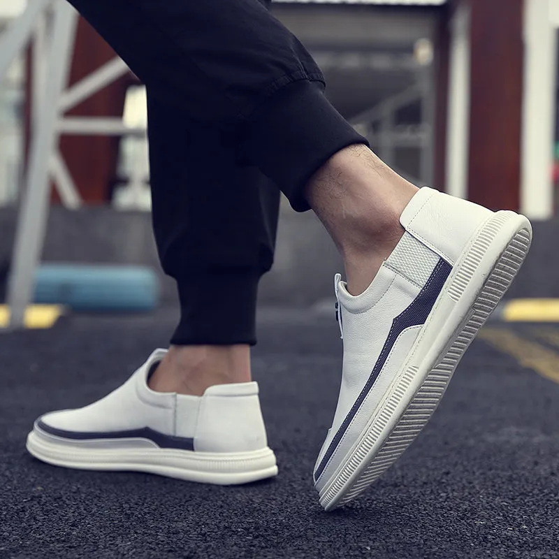 xiangtuibao Welt Stitching Outsole Mens Leisure Shoes Slip On Casual Shoes Sneakers For Man Comfortable shoe Flat Loafers Canvas