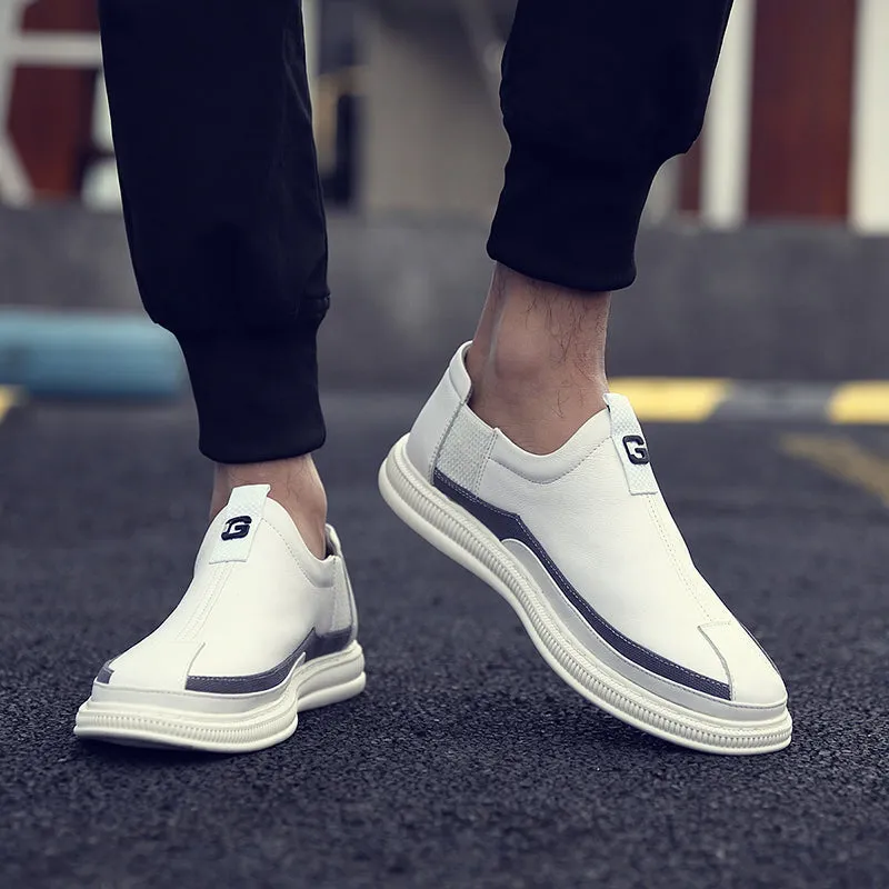 xiangtuibao Welt Stitching Outsole Mens Leisure Shoes Slip On Casual Shoes Sneakers For Man Comfortable shoe Flat Loafers Canvas