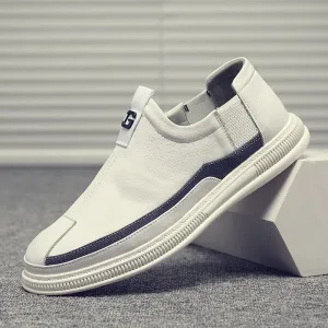 xiangtuibao Welt Stitching Outsole Mens Leisure Shoes Slip On Casual Shoes Sneakers For Man Comfortable shoe Flat Loafers Canvas