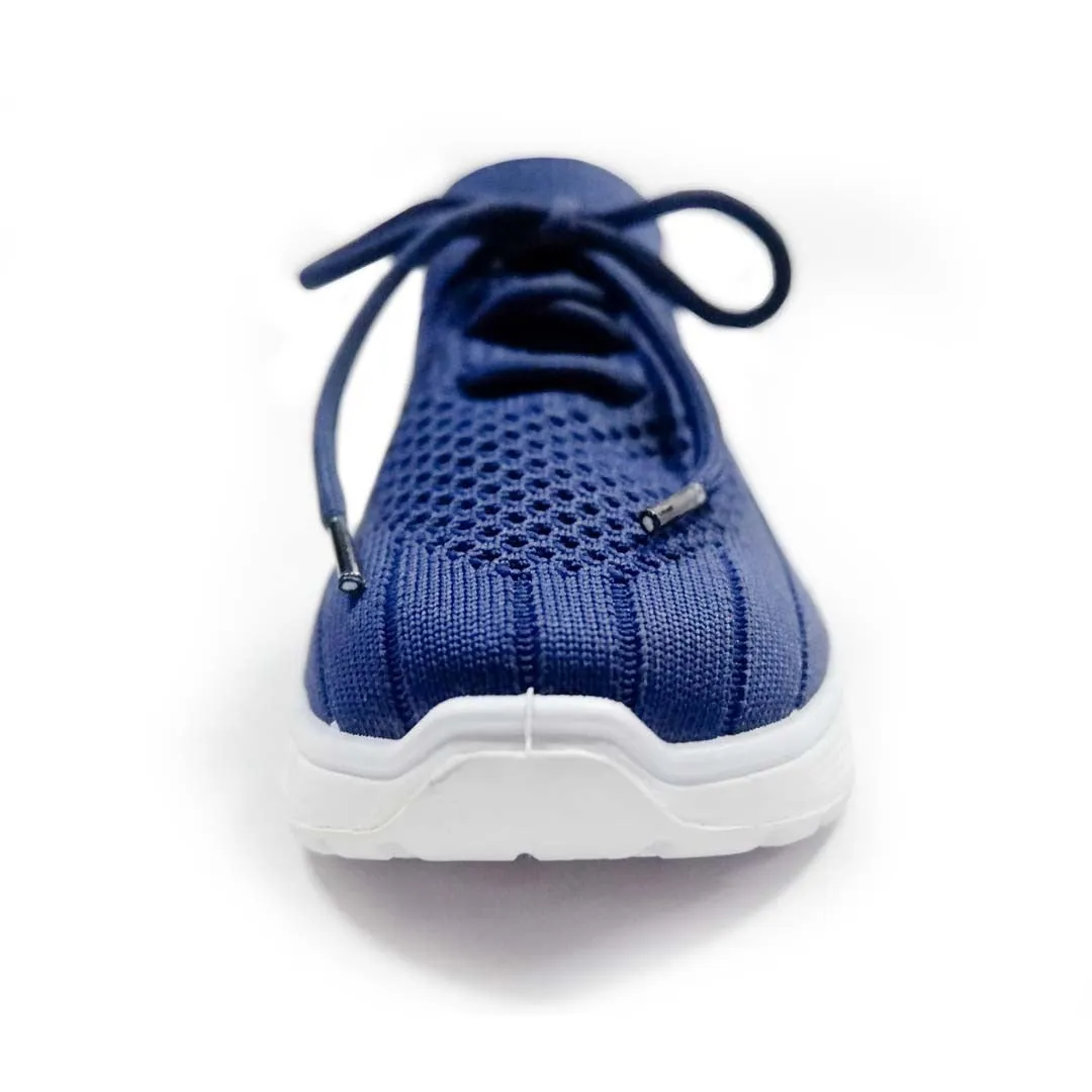 YOO KNITTED BLUE CASUAL SHOES FOR WOMEN - LIYONA