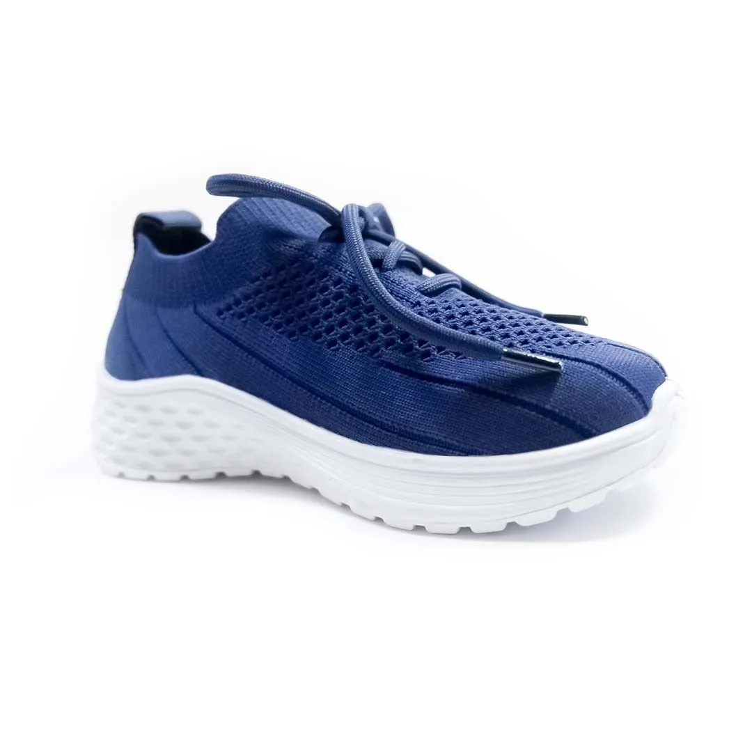 YOO KNITTED BLUE CASUAL SHOES FOR WOMEN - LIYONA
