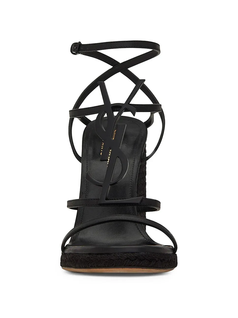 Yves Saint Laurent Black Cassandra 105 Wedge