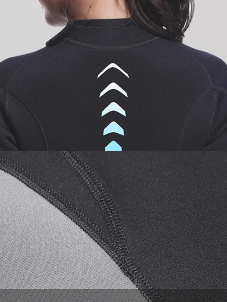 ZCCO Adult One Piece Plus Size Thermal Front Zip Wetsuit