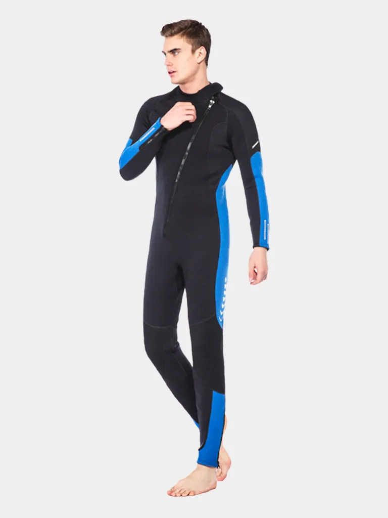 ZCCO Adult One Piece Plus Size Thermal Front Zip Wetsuit